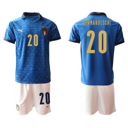 Koszulka Włochy Federico Bernardeschi 20 Dziecięcy Domowe Koszulki Piłkarskie Euro 2020 Krótki Rękaw